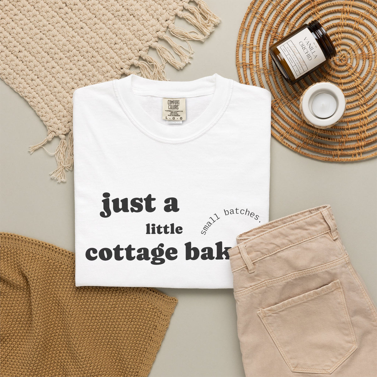 Copy of Cottage Baker T-Shirt — "Just a Little Cottage Baker" Minimal Graphic Tee